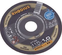 Disco da taglio Rhodius 115x1 Inox XT38